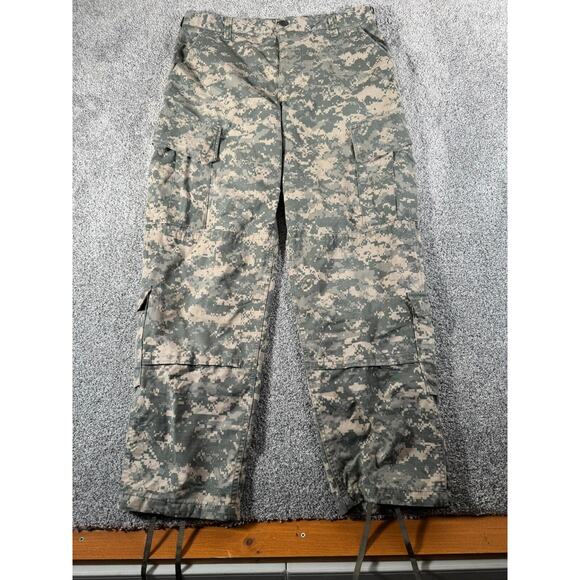 Army Combat Uniform Pants 34X29.5 Tactical Cargo Insect Repellent Digital Camo - Picture 1 of 12